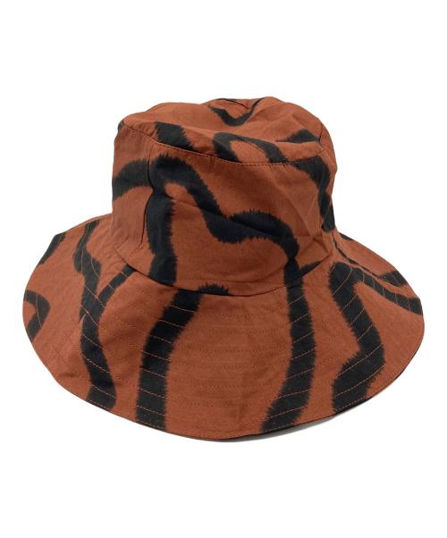 BAIO BUCKET HAT（バイオバケットハット）BAIO BUCKET HAT (バイオバケットハット) ハット　帽子　総柄 ブラウン サイズ:S/M 未使用品の古着・服飾アイテム