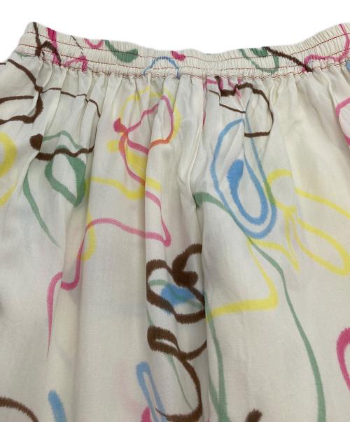 SUKU HOME（スクホーム）SUKU HOME (スクホーム) パジャマセットアップ　半袖シャツ　総柄 ホワイト サイズ:Lの古着・服飾アイテム