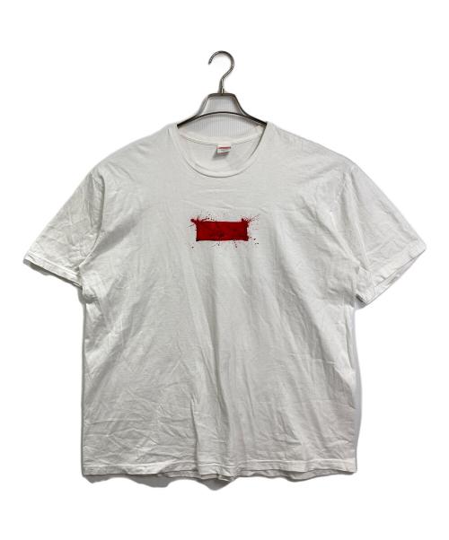 SUPREME（シュプリーム）Supreme (シュプリーム) Ralph Steadman Box Logo Tee  ラルフ ステッドマン ボックス ロゴ ティー 半袖カットソー　Tシャツ　Tee  USA製 ホワイト サイズ: XXLの古着・服飾アイテム