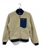 Patagoniaパタゴニア）の古着「Retro-X BOMBER Jacket  レトロX ボンバージャケット　ボアジャケット　アウター　ライトアウター　スポーツ　アウトドア」｜ネイビー×アイボリー