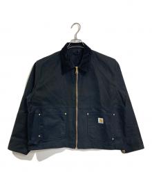 THRIFTY LOOK（スリフティールック）の古着「ダックアクティブジャケット　アウター　ライトアウター　CarHartt」｜ブラック