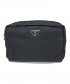 PRADAプラダ）の古着「コスメポーチ」｜ブラック