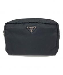 PRADA（プラダ）の古着「コスメポーチ」｜ブラック