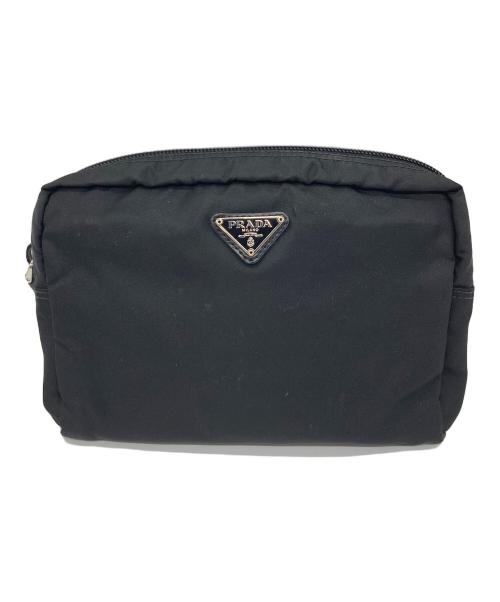 PRADA（プラダ）PRADA (プラダ) コスメポーチ ブラックの古着・服飾アイテム