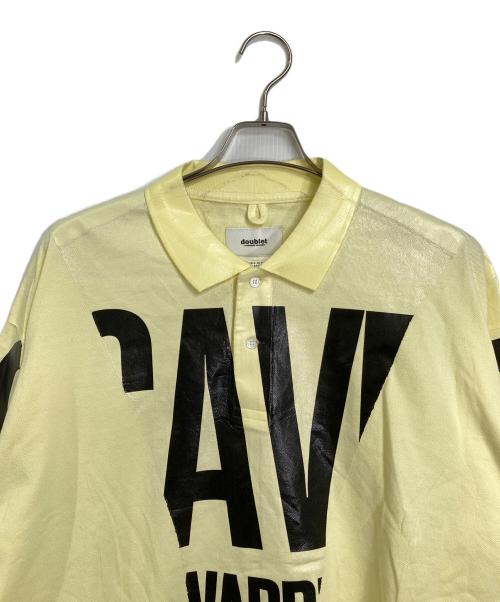 doublet（ダブレット）doublet (ダブレット) 2D PACKAGED 3D CUTTING POLO SHIRTS  剥がし加工ポロ イエロー サイズ:Mの古着・服飾アイテム