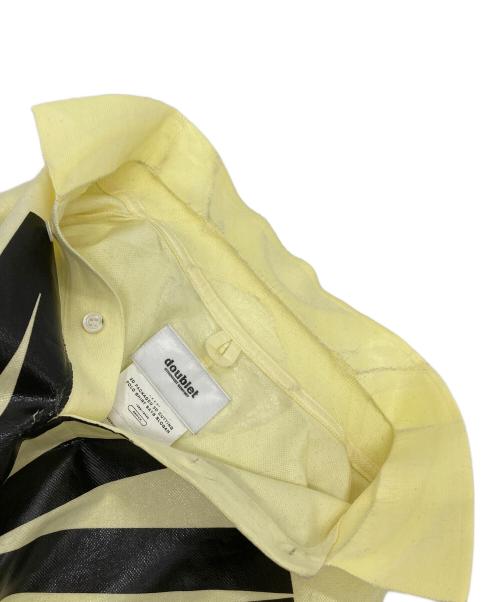doublet（ダブレット）doublet (ダブレット) 2D PACKAGED 3D CUTTING POLO SHIRTS  剥がし加工ポロ イエロー サイズ:Mの古着・服飾アイテム