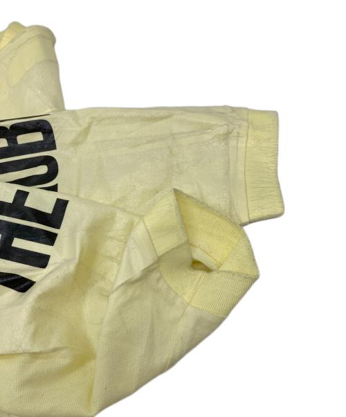 doublet（ダブレット）doublet (ダブレット) 2D PACKAGED 3D CUTTING POLO SHIRTS  剥がし加工ポロ イエロー サイズ:Mの古着・服飾アイテム