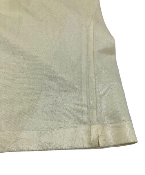 doublet（ダブレット）doublet (ダブレット) 2D PACKAGED 3D CUTTING POLO SHIRTS  剥がし加工ポロ イエロー サイズ:Mの古着・服飾アイテム