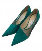 JIMMY CHOOジミーチュウ）の古着「ヒールパンプス　ハイヒール　セレモニー　イタリア製」｜グリーン