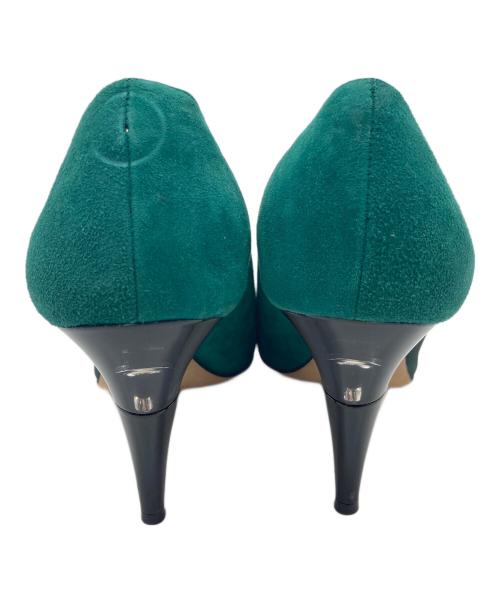 JIMMY CHOO（ジミーチュウ）JIMMY CHOO (ジミーチュウ) ヒールパンプス　ハイヒール　セレモニー　イタリア製 グリーン サイズ:38の古着・服飾アイテム