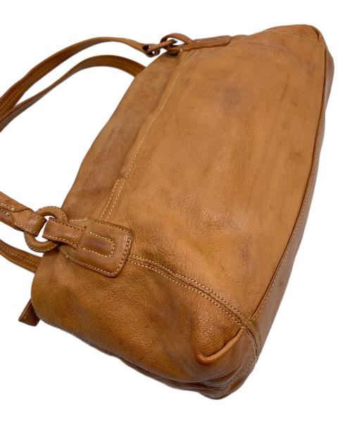 genten（ゲンテン）genten (ゲンテン) レザーハンドバッグ　 ブラウン サイズ:実寸参照の古着・服飾アイテム