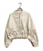 CODE Aコードエー）の古着「satin bomber jacket/サテンボンバージャケット」｜ベージュ