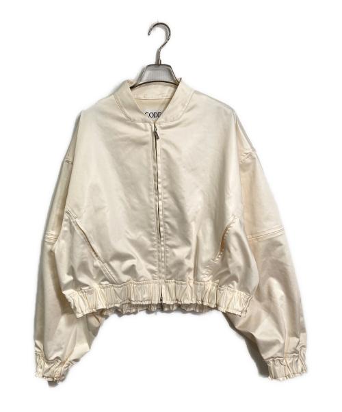 CODE A（コードエー）code a (コードエー) satin bomber jacket/サテンボンバージャケット ベージュ サイズ:FREEの古着・服飾アイテム