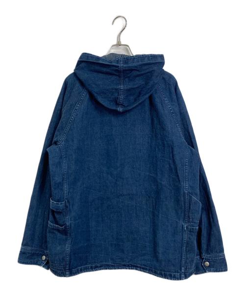 SASSAFRAS（ササフラス）SASSAFRAS (ササフラス) デニムフーデットジャケット インディゴ サイズ:Lの古着・服飾アイテム