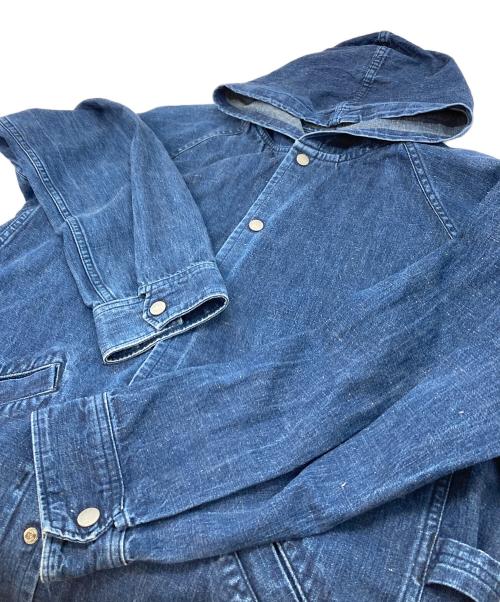 SASSAFRAS（ササフラス）SASSAFRAS (ササフラス) デニムフーデットジャケット インディゴ サイズ:Lの古着・服飾アイテム