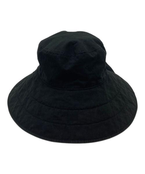 kijima takayuki（キジマタカユキ）kijima takayuki (キジマタカユキ) COTTON SILK BUCKET HAT　日本製 ブラック サイズ:1（実寸参照）の古着・服飾アイテム