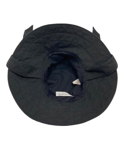 kijima takayuki（キジマタカユキ）kijima takayuki (キジマタカユキ) COTTON SILK BUCKET HAT　日本製 ブラック サイズ:1（実寸参照）の古着・服飾アイテム
