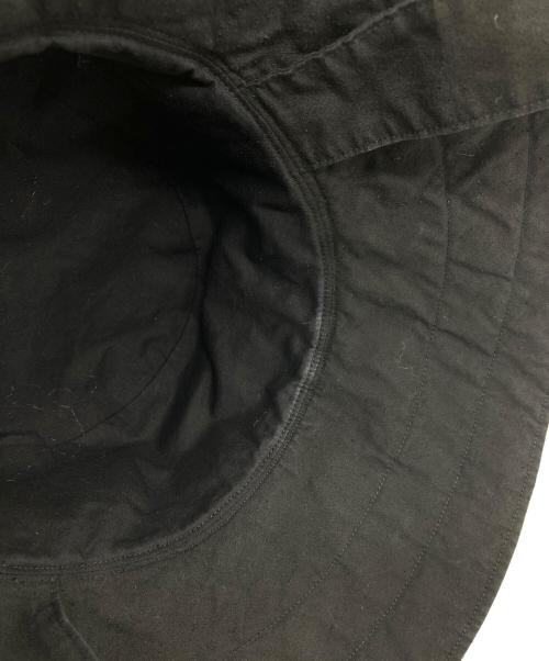 kijima takayuki（キジマタカユキ）kijima takayuki (キジマタカユキ) COTTON SILK BUCKET HAT　日本製 ブラック サイズ:1（実寸参照）の古着・服飾アイテム