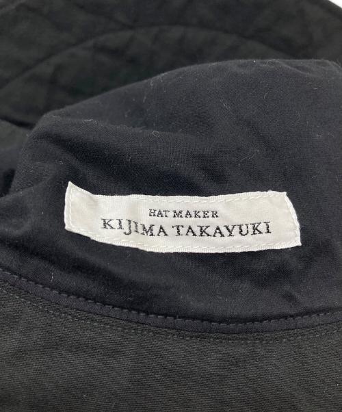 kijima takayuki（キジマタカユキ）kijima takayuki (キジマタカユキ) COTTON SILK BUCKET HAT　日本製 ブラック サイズ:1（実寸参照）の古着・服飾アイテム
