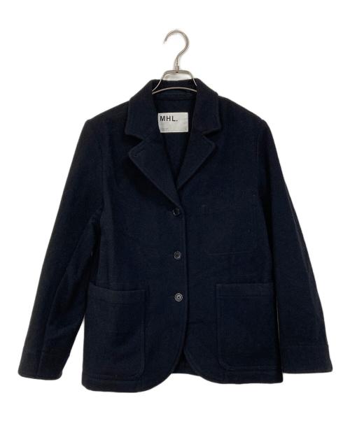 MHL（マーガレットハウエル）MHL (マーガレットハウエル) FELTED SHETLAND WOOL JACKET フェルテッドシェットランドウールジャケット ジャケット　テーラードジャケット　日本製 ブラック サイズ:1の古着・服飾アイテム