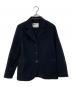 MHL（マーガレットハウエル）の古着「FELTED SHETLAND WOOL JACKET フェルテッドシェットランドウールジャケット ジャケット　テーラードジャケット　日本製」｜ブラック