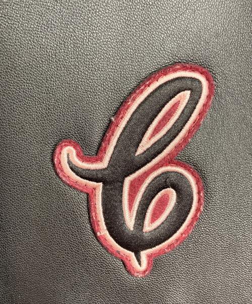 COACH（コーチ）COACH (コーチ) Leather Varsity Jacket  レザーバーシティジャケット レザージャケット　レザースタジャン　アウター　ライトアウター　羊革 ブラック サイズ:Mの古着・服飾アイテム