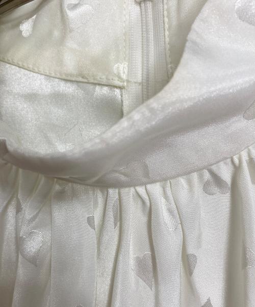 Sov.（ソブ）Sov. (ソブ) ハートジャガードボウタイブラウス　長袖ブラウス　セレモニー アイボリー サイズ:実寸参照の古着・服飾アイテム