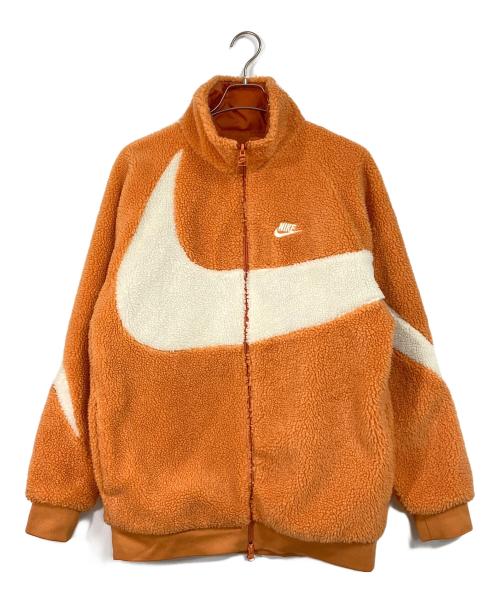 NIKE（ナイキ）NIKE (ナイキ) SWSH FULL ZIP JKT /リバーシブルボアジャケット オレンジ サイズ:Lの古着・服飾アイテム