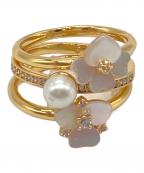 Kate Spadeケイトスペード）の古着「プレシャス パンジー スタッキング リング」｜ゴールド