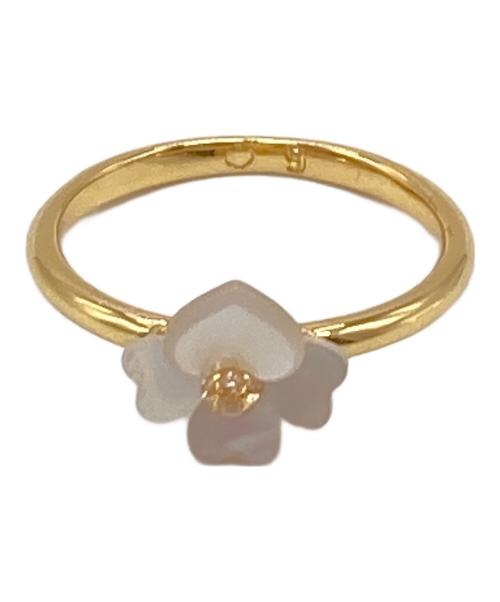 Kate Spade（ケイトスペード）Kate Spade (ケイトスペード) プレシャス パンジー スタッキング リング ゴールド サイズ:実寸参照の古着・服飾アイテム