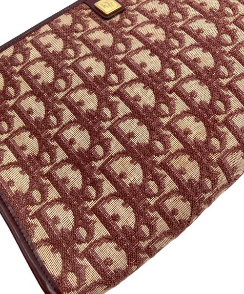 Christian Dior（クリスチャン ディオール）Christian Dior (クリスチャン ディオール) トロッター柄ショルダーバッグ　OLD Christian Dior　セレモニー レッド サイズ:実寸参照の古着・服飾アイテム