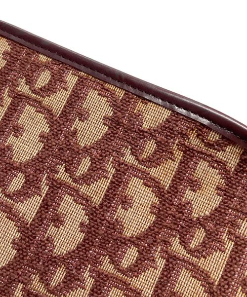 Christian Dior（クリスチャン ディオール）Christian Dior (クリスチャン ディオール) トロッター柄ショルダーバッグ　OLD Christian Dior　セレモニー レッド サイズ:実寸参照の古着・服飾アイテム