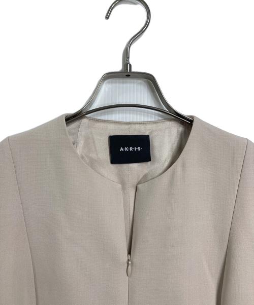 AKRIS（アクリス）AKRIS (アクリス) ノースリーブワンピース　ロングワンピース　セレモニー ピンク サイズ:US Sの古着・服飾アイテム