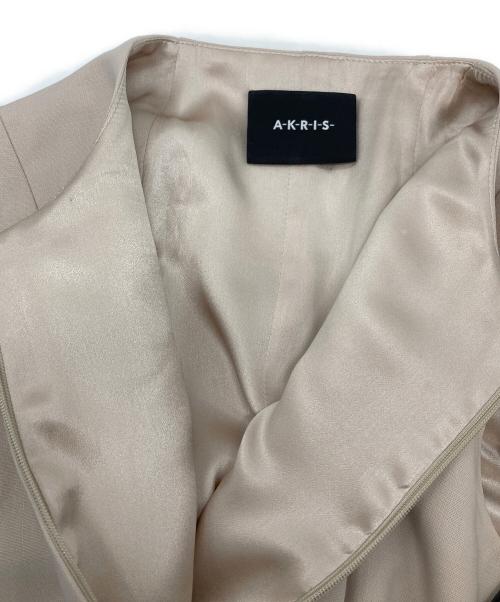 AKRIS（アクリス）AKRIS (アクリス) ノースリーブワンピース　ロングワンピース　セレモニー ピンク サイズ:US Sの古着・服飾アイテム