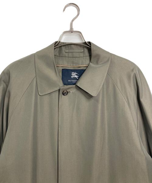BURBERRY（バーバリー）BURBERRY (バーバリー) ウールシルクステンカラーコート オリーブ サイズ:実寸参照の古着・服飾アイテム