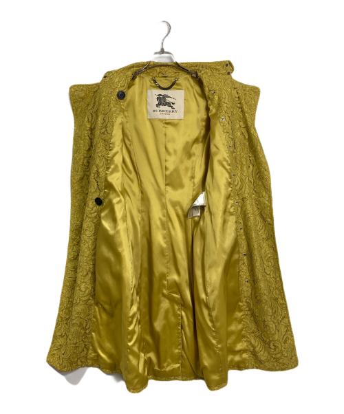 BURBERRY（バーバリー）BURBERRY (バーバリー) 総レーストレンチコート イエロー サイズ:US2の古着・服飾アイテム