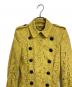 BURBERRY (バーバリー) 総レーストレンチコート イエロー サイズ:US2：20000円