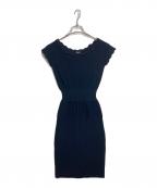 CHANELシャネル）の古着「ココマーク  半袖ワンピース　ロングワンピース　フランス製　セレモニー」｜ブラック