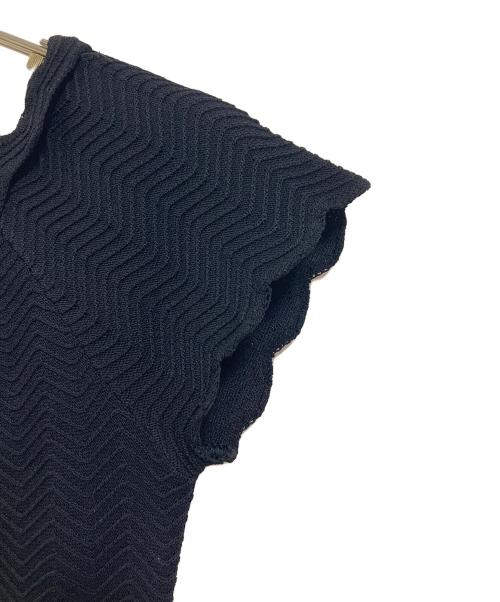 CHANEL（シャネル）CHANEL (シャネル) ココマーク  半袖ワンピース　ロングワンピース　フランス製　セレモニー ブラック サイズ:34の古着・服飾アイテム