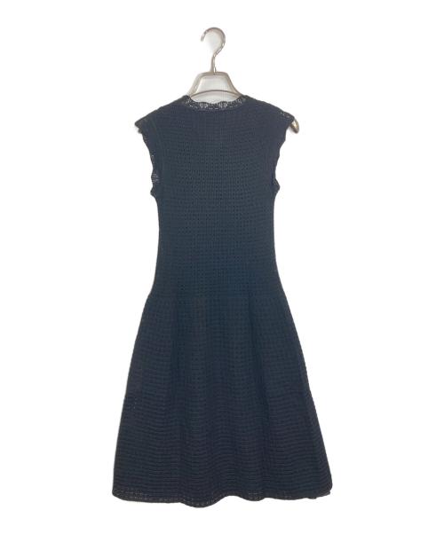 LOUIS VUITTON（ルイ ヴィトン）LOUIS VUITTON (ルイ ヴィトン) ノースリーブニットワンピース　ロングワンピース　イタリア製 ブラック サイズ:XSの古着・服飾アイテム