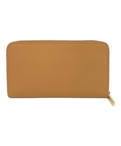 TORY BURCH（トリーバーチ）TORY BURCH (トリーバーチ) ロングウォレット　ラウンドファスナー　長財布 ベージュ サイズ:実寸参照の古着・服飾アイテム