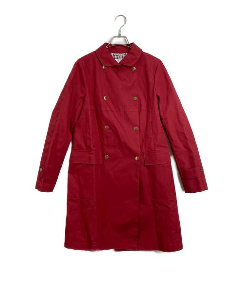 MACKINTOSH PHILOSOPHY（マッキントッシュ フィロソフィー）MACKINTOSH PHILOSOPHY (マッキントッシュ フィロソフィー) 裏地チェック金釦トレンチコート レッド サイズ:38 未使用品の古着・服飾アイテム