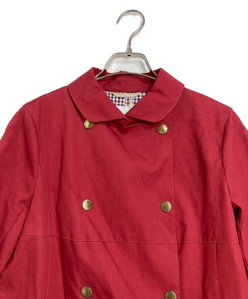 MACKINTOSH PHILOSOPHY（マッキントッシュ フィロソフィー）MACKINTOSH PHILOSOPHY (マッキントッシュ フィロソフィー) 裏地チェック金釦トレンチコート レッド サイズ:38 未使用品の古着・服飾アイテム