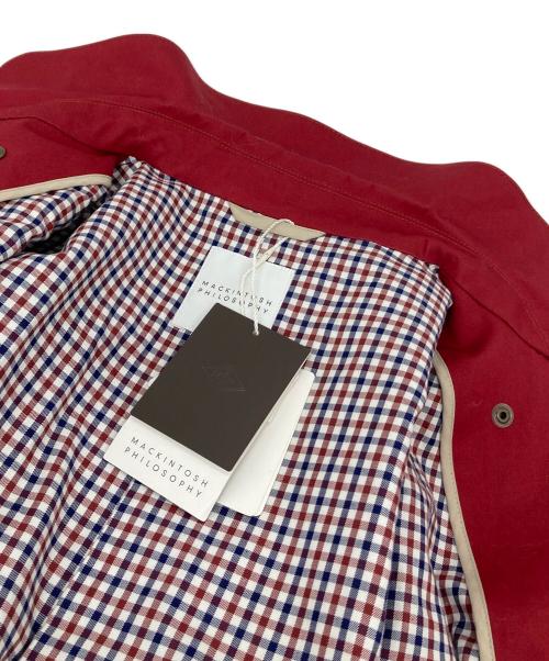 MACKINTOSH PHILOSOPHY（マッキントッシュ フィロソフィー）MACKINTOSH PHILOSOPHY (マッキントッシュ フィロソフィー) 裏地チェック金釦トレンチコート レッド サイズ:38 未使用品の古着・服飾アイテム