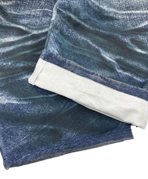 DND4DES（ディーエヌディーフォーデス）DND4DES (ディーエヌディーフォーデス) 3Dプリント バギーデニムパンツ マルチカラー サイズ:XSの古着・服飾アイテム