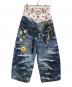 DND4DES（ディーエヌディーフォーデス）の古着「3Dプリント バギーデニムパンツ」｜マルチカラー