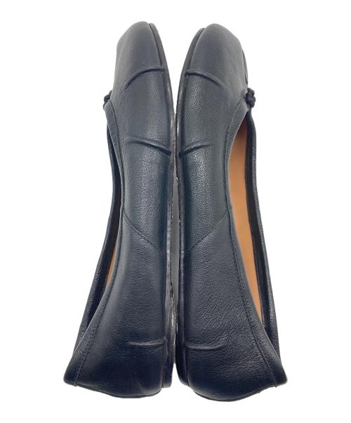Maison Margiela（メゾンマルジェラ）Maison Margiela (メゾンマルジェラ) TABI BALLERINA  タビ　バレリーナ　イタリア製　フラットシューズ ブラック サイズ:38の古着・服飾アイテム