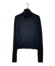 Maison Margiela（メゾンマルジェラ）の古着「タートルネックニット　ウールニット」｜ブラック