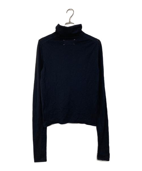 Maison Margiela（メゾンマルジェラ）Maison Margiela (メゾンマルジェラ) タートルネックニット　ウールニット ブラック サイズ:Sの古着・服飾アイテム