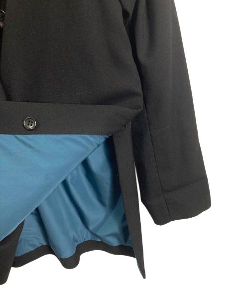 boutique ordinary（ブティークオーディナリー）boutique ordinary (ブティークオーディナリー) ダブルジャケット　アウター　ライトアウター　オフィスカジュアル　セレモニー ブラックの古着・服飾アイテム